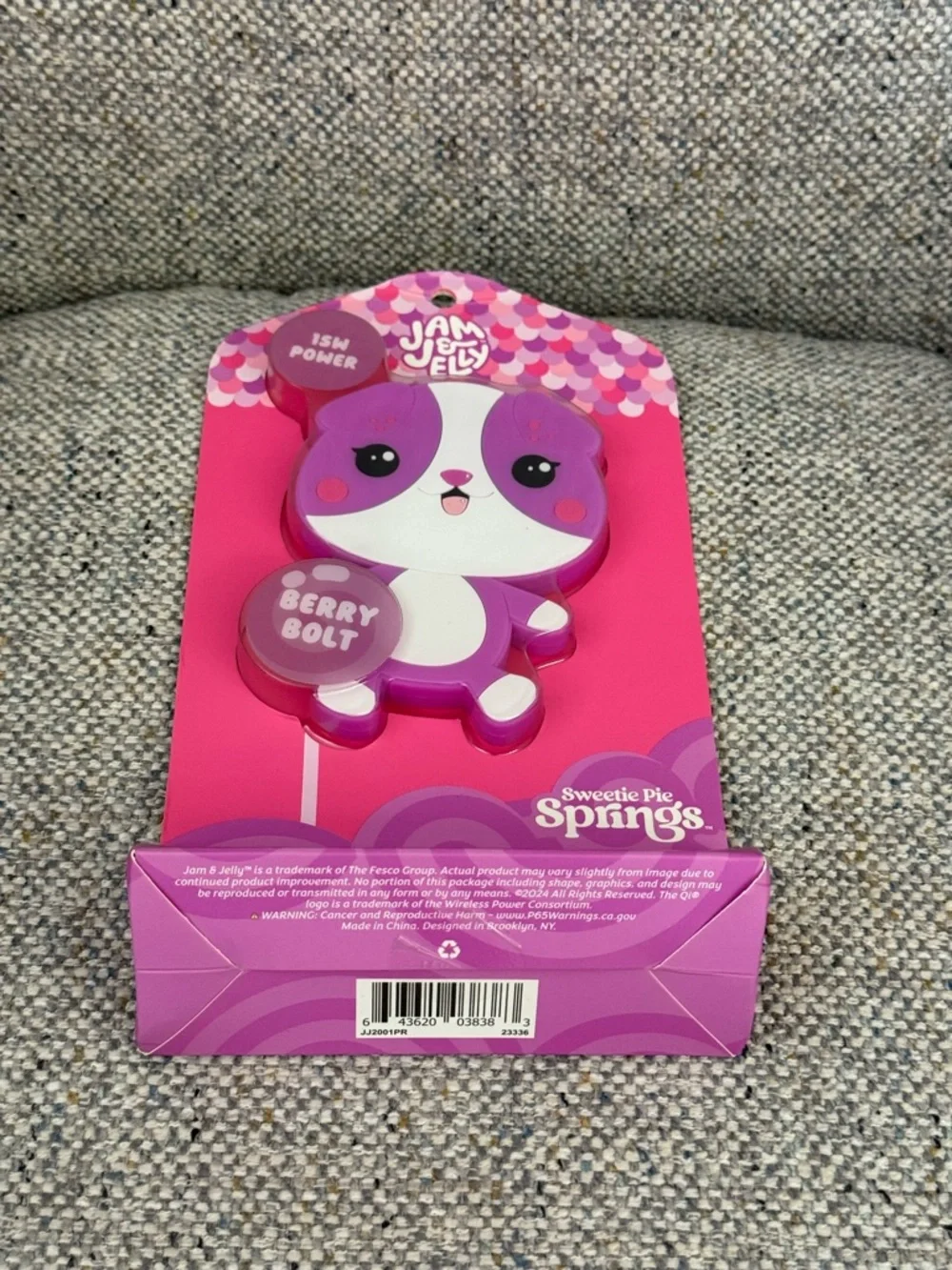 Jam & Jelly 15W Wireless Charging Pad Qi Compatible Kitty Design NIB